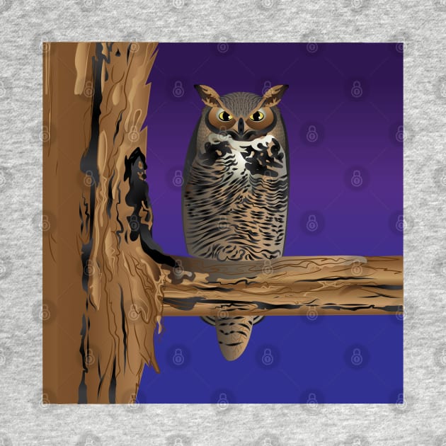 Great Horned Owl by DQDesigns By Chele